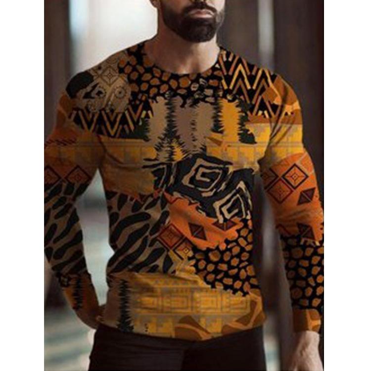 

Сравнение мужских футболок с граффити и 3D-принтом, топы с длинным рукавом и цветным принтом XXXL