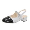 Mary Jane Shoes Women's Light Shoes Thick Heel Spring New Round Head Color Matching Temperament Sandals