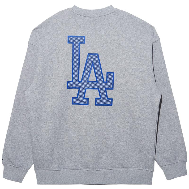 New Era MLB LA 3D Mesh Print Crewneck Pullover Fleece American Sweatshirt Unisex Sweatshirt 13338672