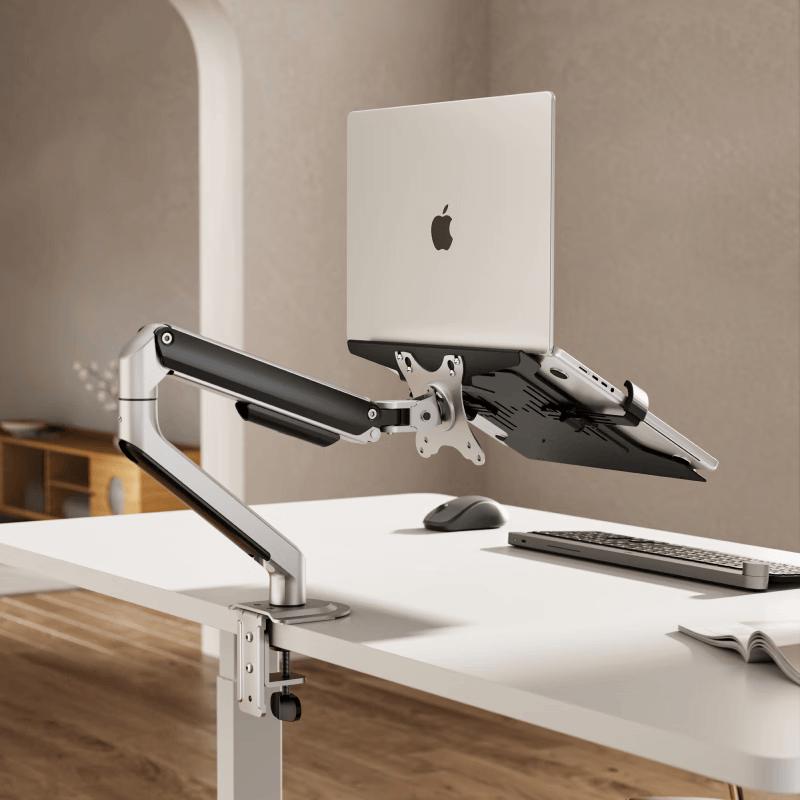 Brateck E350+APE30 Laptop & Monitor Gas Spring Desk Mount