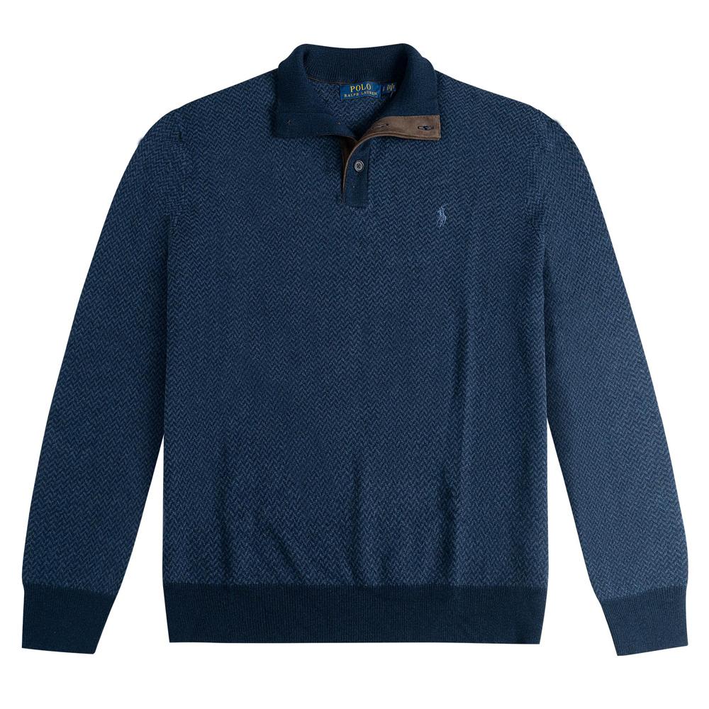 

Polo Ralph Lauren Solid Color Pony Embroidered Long Sleeve Sweater Men sweater Navy-Blue MNPOSWE16820032-410 S