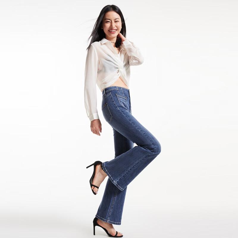 VEROMODA Women's High-Waist Flared Jeans