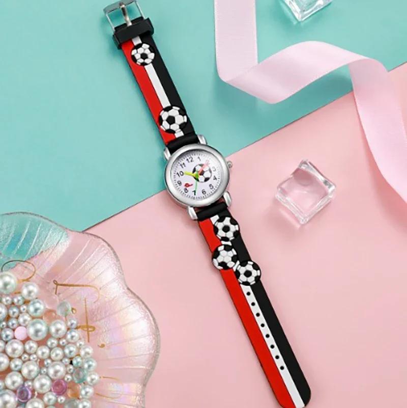 New Fashion Colorful Cartoon Football Student and Children's Watch Quartz Watch Electronic Watch