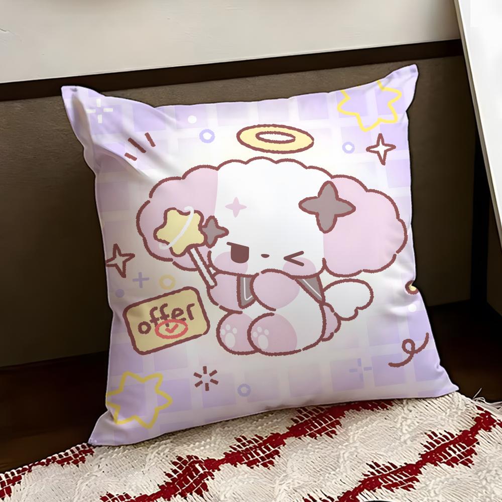 Cute NNono Cushion Cover Reversible Soft Durable Pillow Cover Home  Car MultiScene Use for Daily Comfort