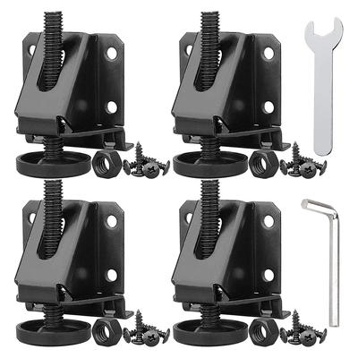 4 Piezas Acero al Carbono Rosca Gruesa Ajustables Pies Niveladores Pies Niveladores Metálicos de Alta Resistencia Para Muebles y Gabinetes