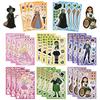 8 Cartoon Magic Bad Princess Face Swap Collage Hands-on DIY Hand Account Mobile Phone Case Laptop Decoration Waterproof
