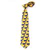 Funny Yellow Duck Printed Necktie Imitation Silk Cosplay Business Suit Ties Neckwear Show