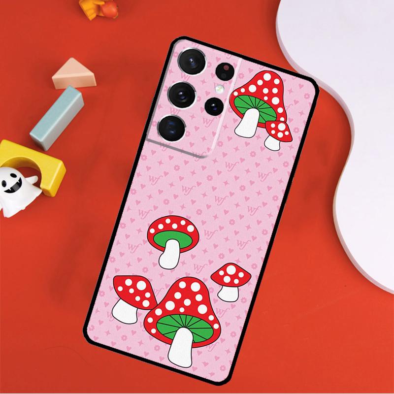 Hippie Mushroom Frog Shrooms Phone Case For Samsung Galaxy S25 Ultra S9 S10 S20 FE S21 S22 S23 S24 Plus S24 Ultra Cover