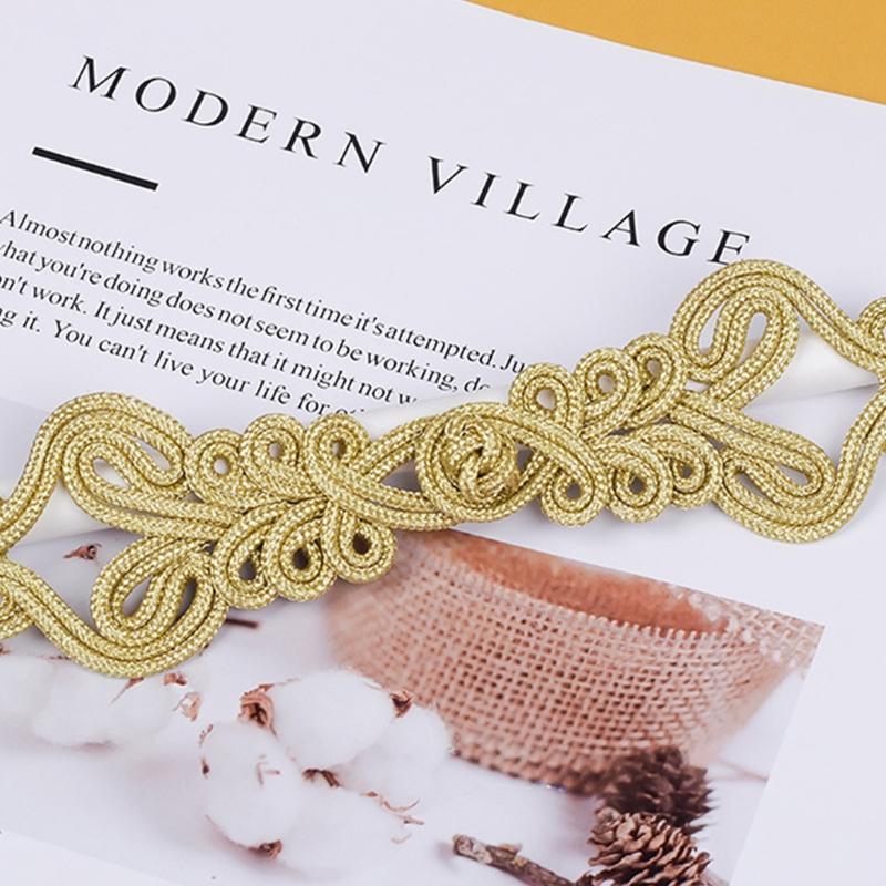 Chinese Cheongsam Knot for FROG Buttons Exquisite Large Hand-woven Buttons Fastener Sewing Buckle for DIY Casual Clothing