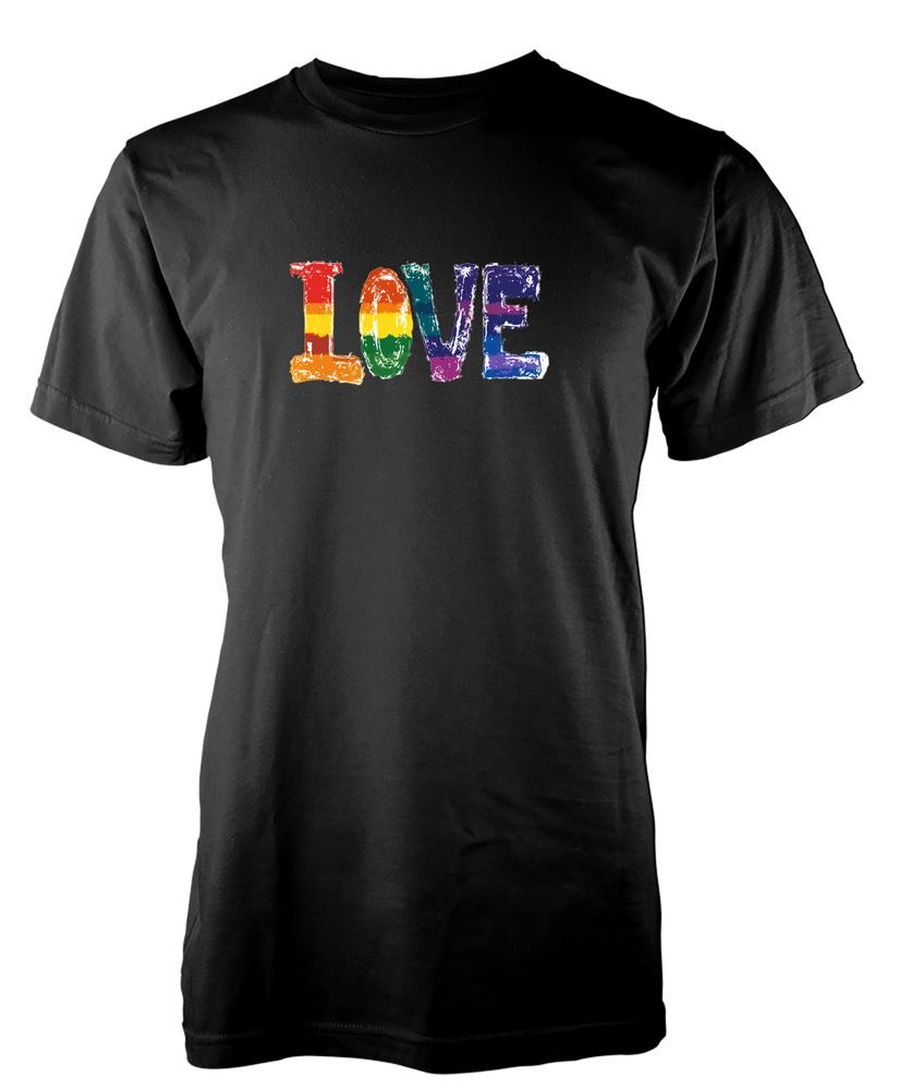 Bnwt Pride Love Word Equality Respect Rainbow Lqbtq Unique TShirt Adult Kids