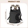 Pet Carrier Backpack Portable Breathable Novelty Ventilated Carrying Bag black