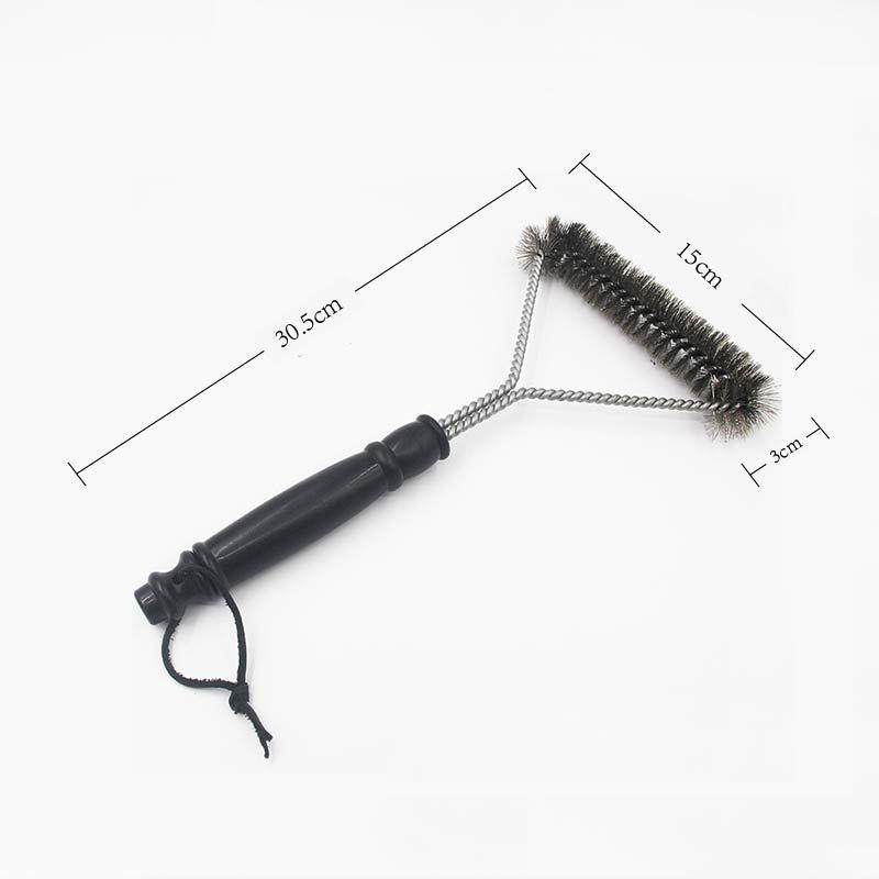 12inch Stainless Steel Cleaning Brush Barbecue Brush Manual Barbecue Rack Cleaning Brush Home Barbecue Rack Cleaning Tool