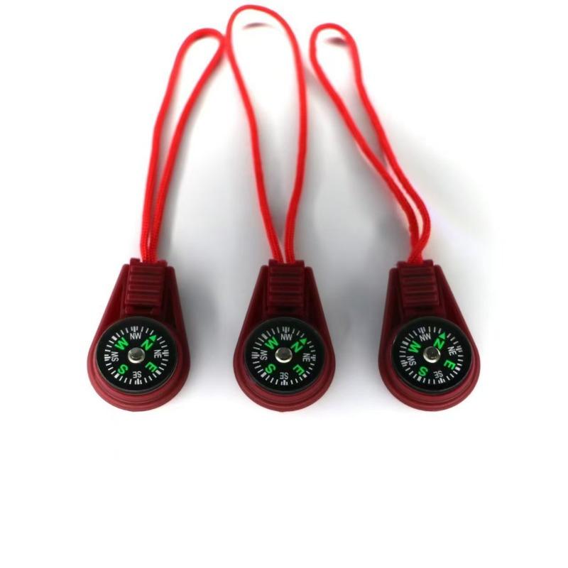 20mm Lanyard Compass Key Head Outdoor Compass Lanyard Zipper Head Portable