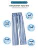 Tencel Soft Denim High Waist Nostalgic Blue Wide Leg Women's Jeans, Summer 2025