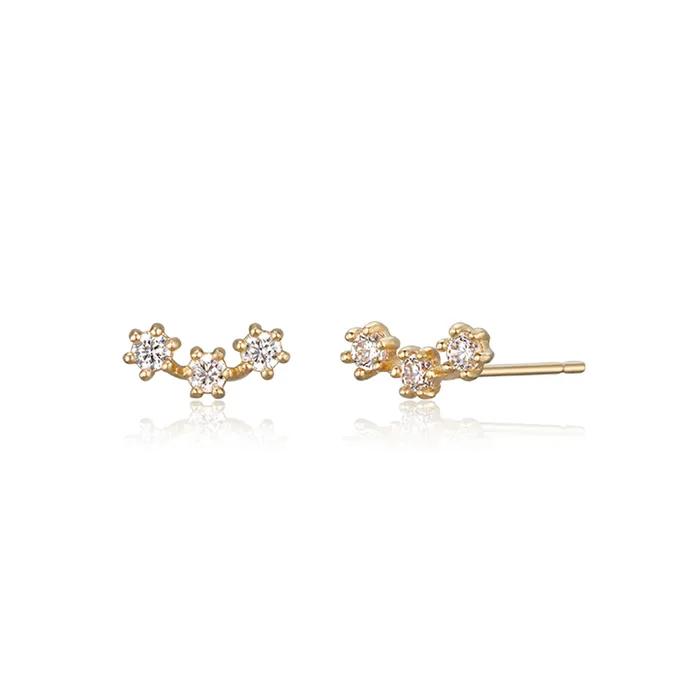 10K Lumi Arch Cubic Earrings