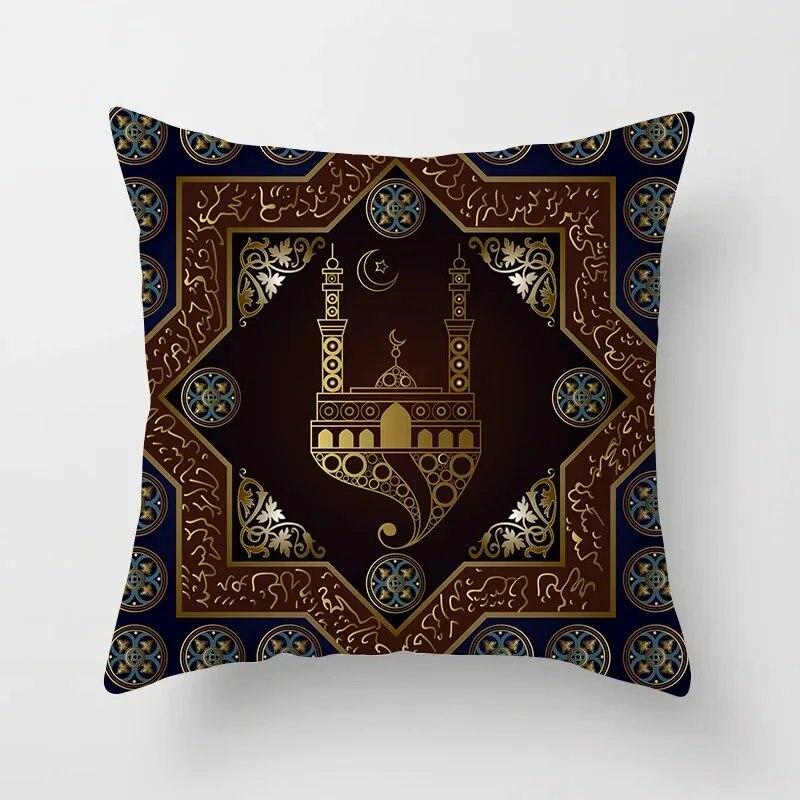 2024 Eid Mubarak Mājas Dekora Spilvendrānas Islāma Ramadan Dekors Mošeja Musulmaņu Spilvendrānas Dāvana