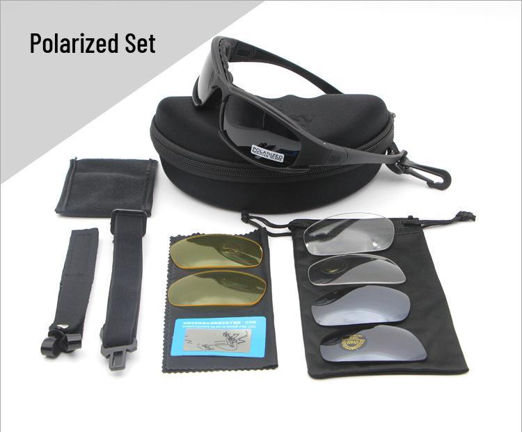 

Chenhao X7 Поляризованный тактический набор очков для велоспорта и стрельбы