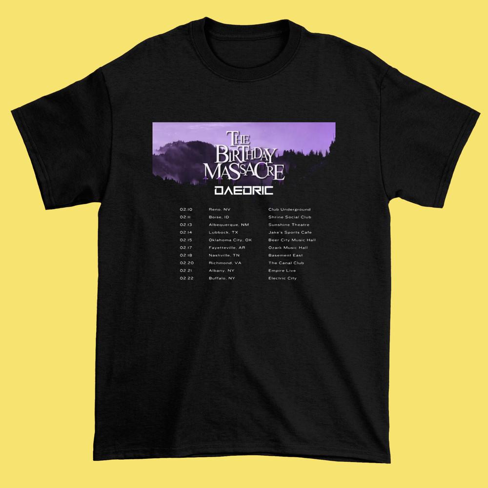 

NEW HOT The Birthday Massacre 2026 Dark Winter Tour Black Shirt S5XL T169 Unisex T-Shirt M