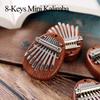 8 Key Mini Kalimba Thumb Piano Portable Finger Piano Musical Instrument Gift for Adults and Children Ideal Music Gift