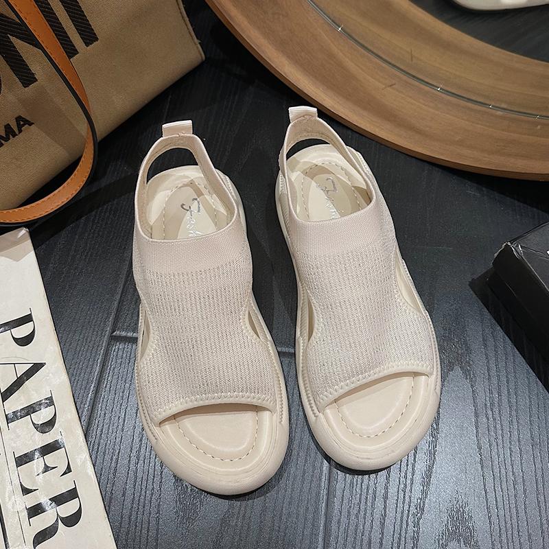 Fashion Ladies Sandals Casual Wedge Sandals New Summer Shoes Ladies High Heels Platform Open Toe Wedges Versatile and Comfortable