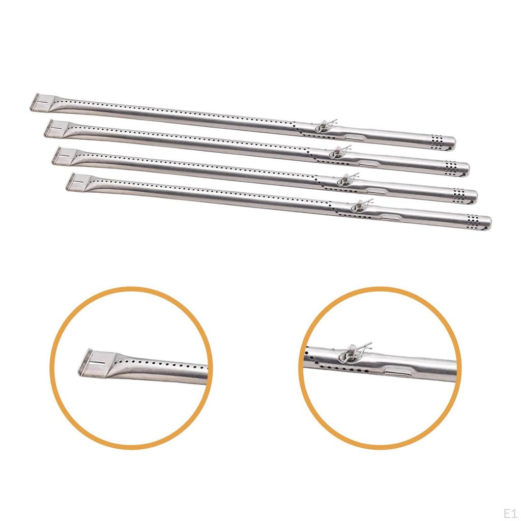 4 Buc Tuburi Arzător Grill Piese de Schimb BBQ Practice Rezistente la Temperaturi Înalte Searing