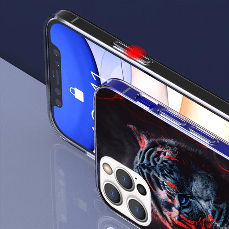Ferocious Tiger Animal Case Phone Cover for Apple Iphone 16 15 14 13 12 Mini 11 Pro Max 16E X XS XR 7 Plus 8 + SE 2020 Trend Fun