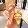 Authentic Cute Piggy Plush Doll Keychain Adorable Pvc Key Ring For Cars Birthdays