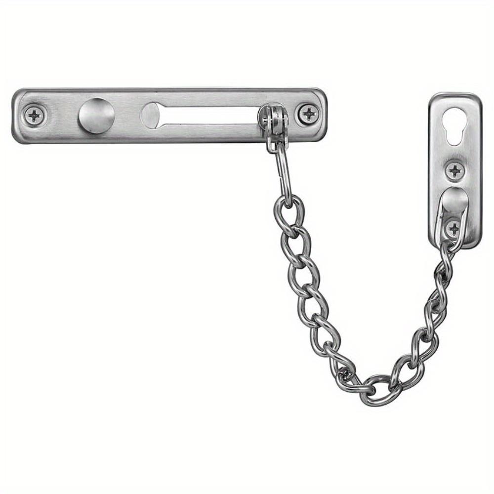 1 st Dörrkedjelås Dörrvakt med Fjäder Stöldskydd Presslås Nyckellöst Dörrlås Lägg till Extra Säkerhet med Fjäder Stöldskydd Presslås Dörr