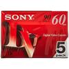 Sony Mini Digital Video Cassette 5-Pack 5DVM60R3 (Red)