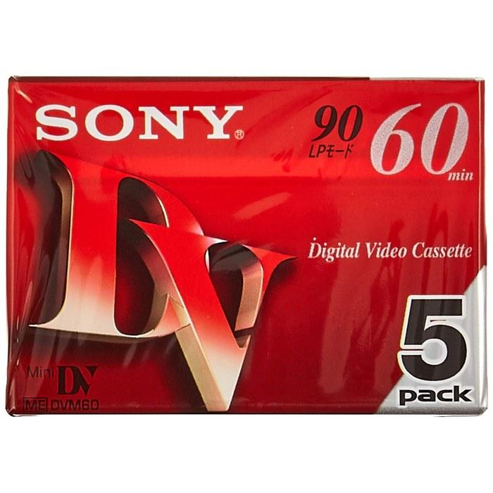 Sony Mini Digital Video Cassette 5-Pack 5DVM60R3 (Red)