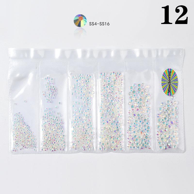 6 Grid Dental Rhinestones Tooth Rhinestones Teeth Jewelry Teeth Whitening Teeth Decoration Dental Crystal