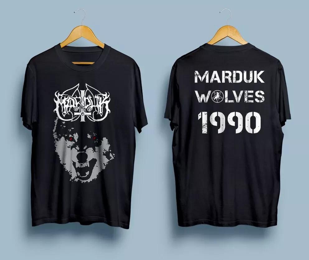 Marduk Swedish Black Metal Band Wolves T Shirt Full Size S5XL Unisex T-Shirt L