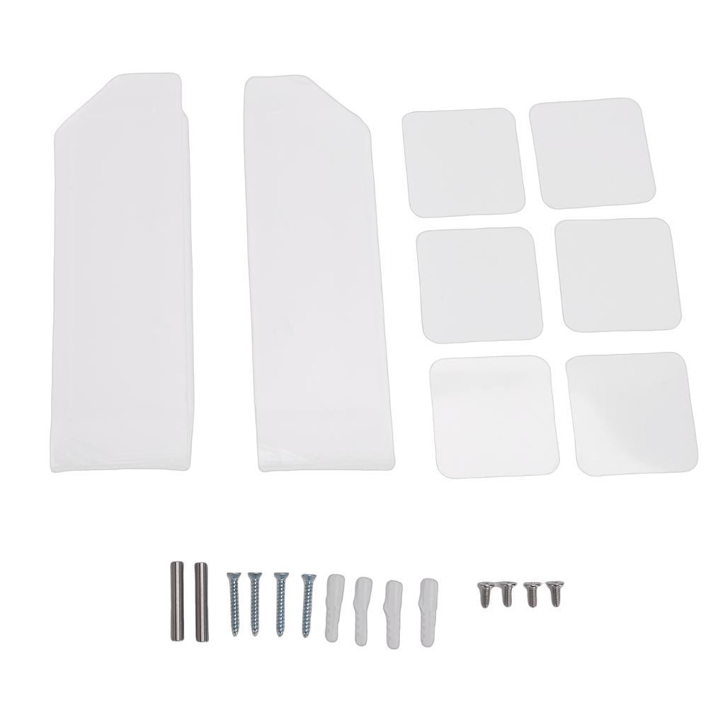 Suporte de Parede para Laptop Acrílico Economizador de Espaço Sob a Mesa com Ranhuras para Cabos Acessórios para Teclado e Tablet