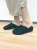 Daikai Piede Faux Leather Heeled Sizes Outer 4cm with Storage 73884 Slippers, Medium, Black, 22-24cm (24cm Dimensions, Heel), Bag,