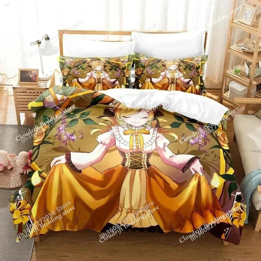 3D Print Madoka Magica Bedding Set Single Twin Full Queen King Size Bed Set Adult Kid Bedroom Duvet Cover Sets