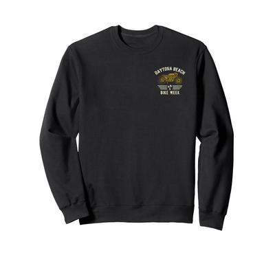 Daytona Beach Bike Week Retro Antikes Motorrad Design Sweatshirt