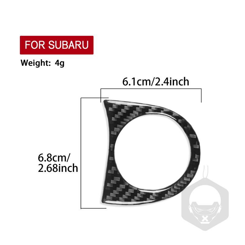 Real Carbon Fiber Car Accessories Engine Start Panel Cover Soft Sticker For Subaru Forester SK      2024