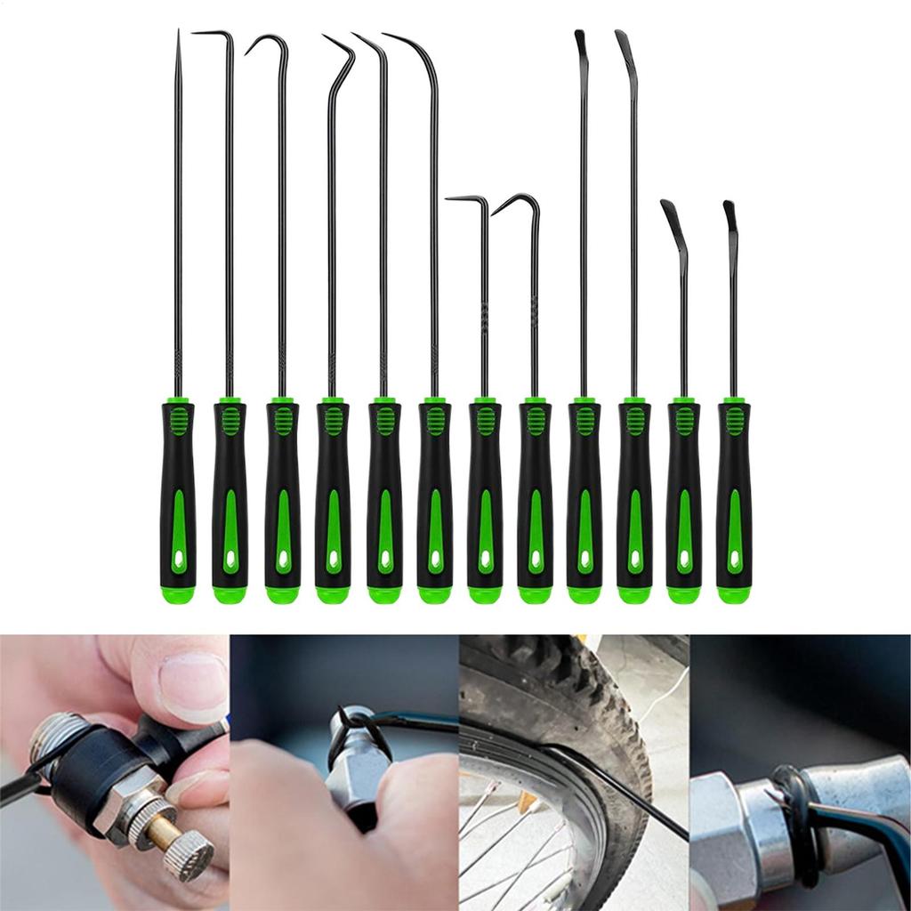 12pcs Auto Oil Seal Pick Tool Set car O-ring removal puller Hand Pick Set spring suction rings hook Set for auto rapair tool