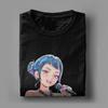 KPop Dämonenjäger Fan Art Zoey Herren T-Shirt Lustige T-Shirts Kurzarm Rundhals T-Shirts Baumwolle Grafisch bedruckte Kleidung