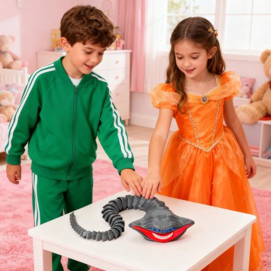 3D Baskılı Deniz Hayvanı Oyuncak Eklemli Fidget Oyuncak Esnek Derin Deniz Yaratığı Çocuklar Yetişkinler İçin Duyusal Oyuncak Stres Giderici