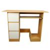 Computer Desk Wooden Simple Modern Writing Table with Drawers Storage Shelves for Bedroom Study Offi