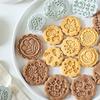 8PCS Flower Shape Cookie Molds Manual Press Cake Moulds Convenient Biscuit Dessert Making Tool for Baking Enthusiasts