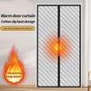 Winter Baumwoll-Türvorhang, Verdickt, Haushalt Isolation, Winddichte Trennwand, Kälteschutz Selbstansaugender Türvorhang