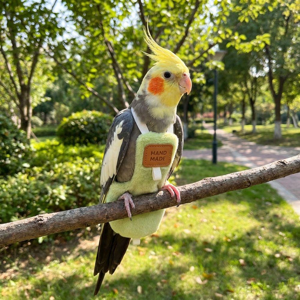 Comfortable Plush Bird Diaper Warm Bird Harness Nappy Washable Parrot Poop Bag  Winter Season