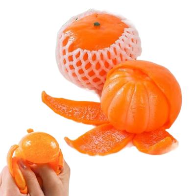 Hračka na úlevu od stresu Pěnová oranžová Pomalé zvedání Oranžová mačkací stresová koule Antistresová simulace ovoce Senzorická fidget hračka