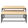  Slotted Tables, 2 Pcs., Sonoma Oak