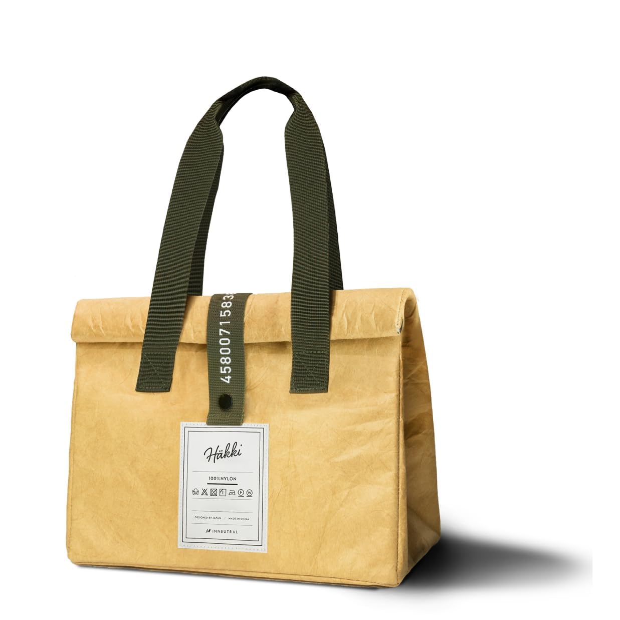 MERAN Insulated lunch bag eco cooler foldable stylish Tyvek gusset durable shopping sub