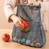 Reusable Kitchen Hanging Mesh Bag Home Fruit and Vegetable Net Bag for Ginger Garlic Potatoes Onions Storage Baskets