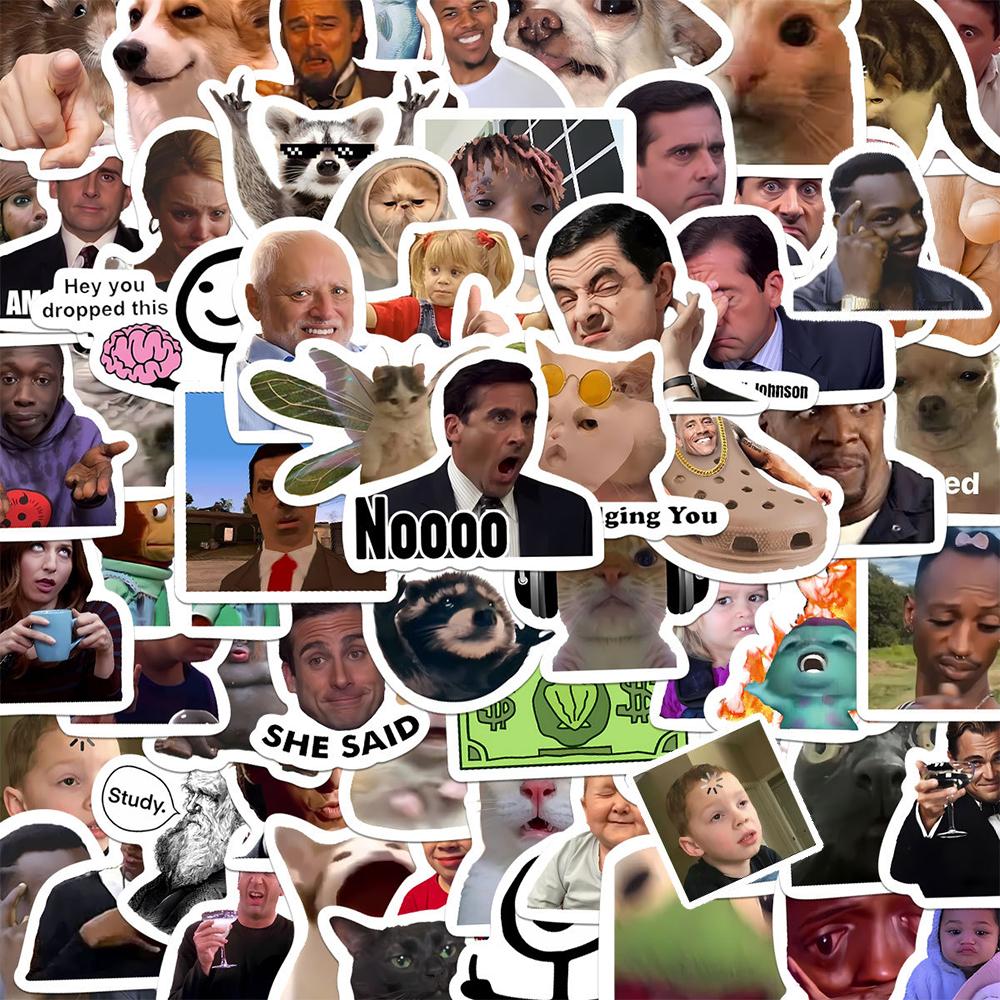 10 30 50 100Pcs Classic American Tv Series Funny Meme Stickers Cartoon Expression Decals Diy Luggage Phone Scrapbooking Sticker