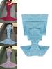 Mermaid Tail Throw Blanket With Acrylic Material For Spring And Autumn Comfort